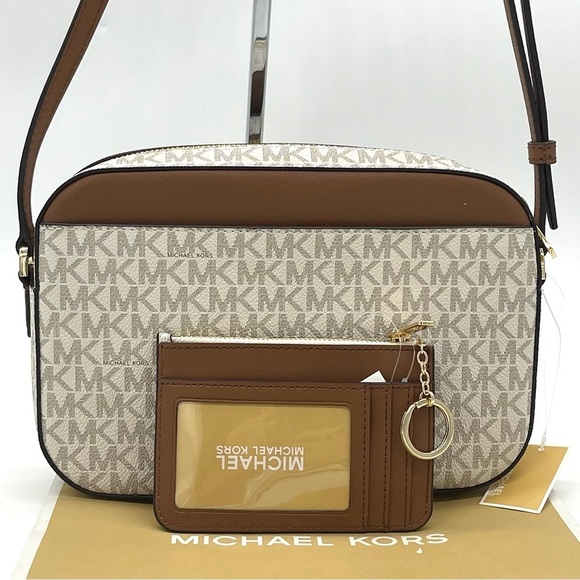 Michael Kors EW Zip Chain Xbody Bag & Small Top Zip Coinpouch w/ID - Picture 3 of 13